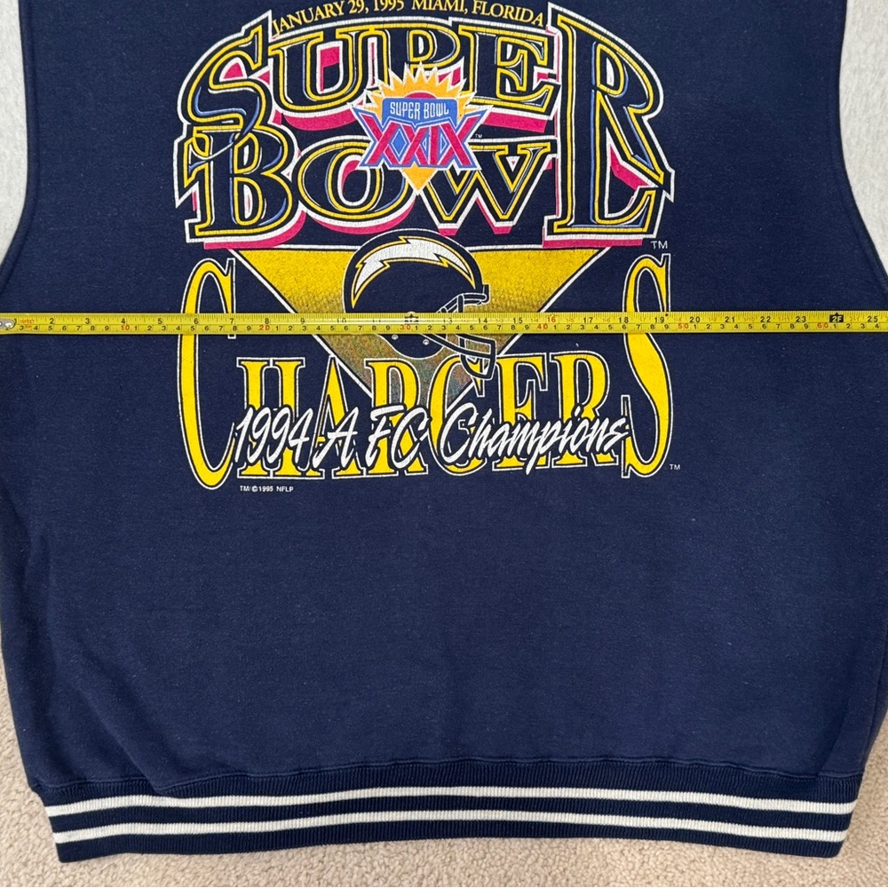 San Diego Chargers Super Bowl Graphic Crewneck Sweater Los Angeles Chargers - Picture 4 of 7